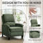 Ensemble de 2 fauteuils inclinables manuels rembourrés pour le salon-595207609