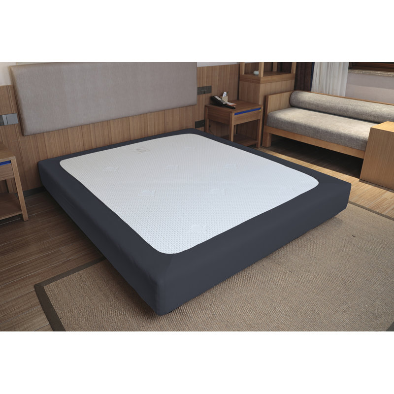 Wrinkle Resistant Wrap Around Box Spring Cover, Queen, White