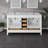 Eviva London 60"W X 18"D White Double Sink Bathroom Vanity With White Carrara Quartz Countertop And Undermount Porcelain Sinks