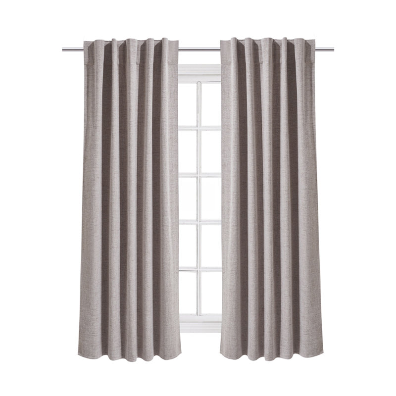 Curtain, Light Grey, 168cm Width x 229cm Drop