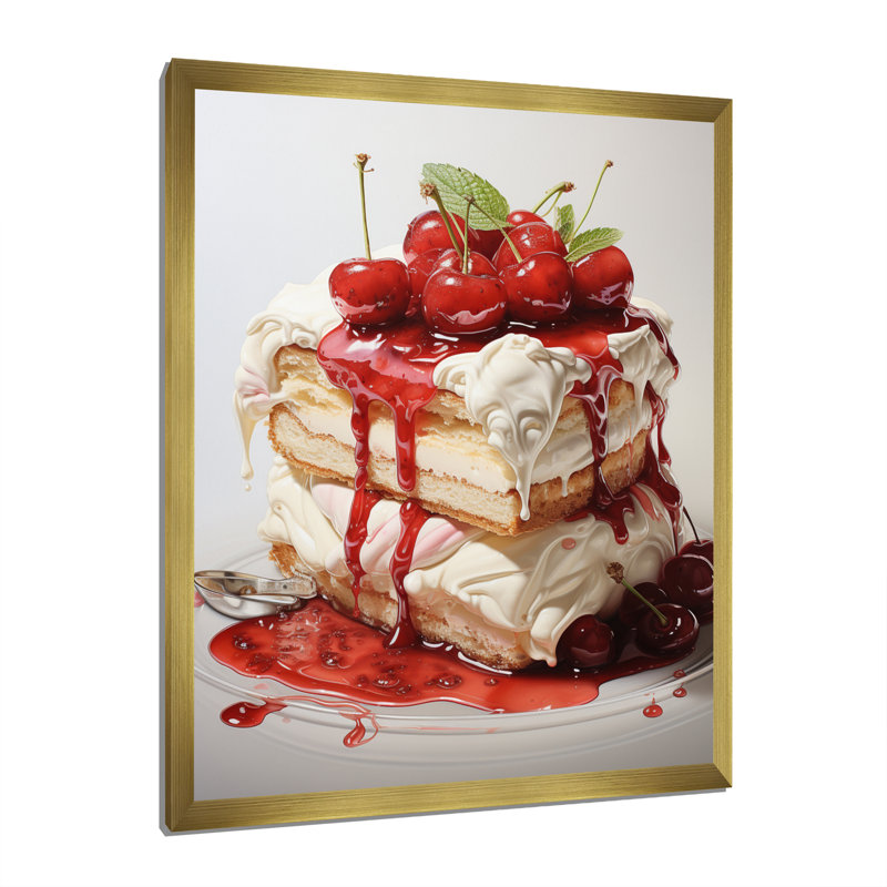 Gâteau au fromage rouge Avotost Luxury II, H 40 po x l 30 po x P 1,5 po, Encadrement doré