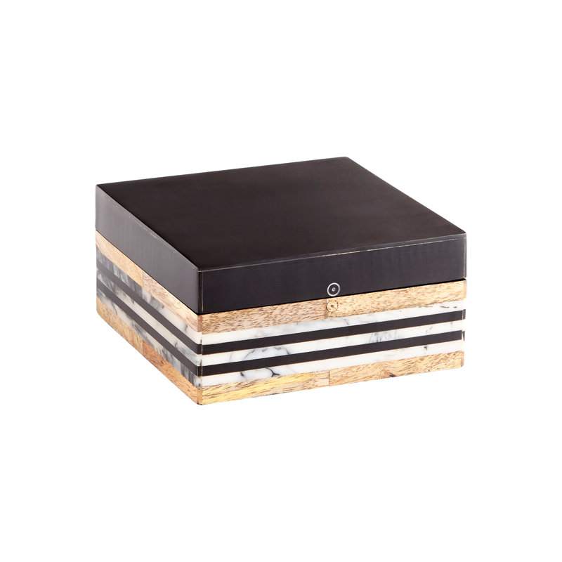 Boîte décorative Avondale, H 2,5 po x l 5,25 po x P 5,25 po