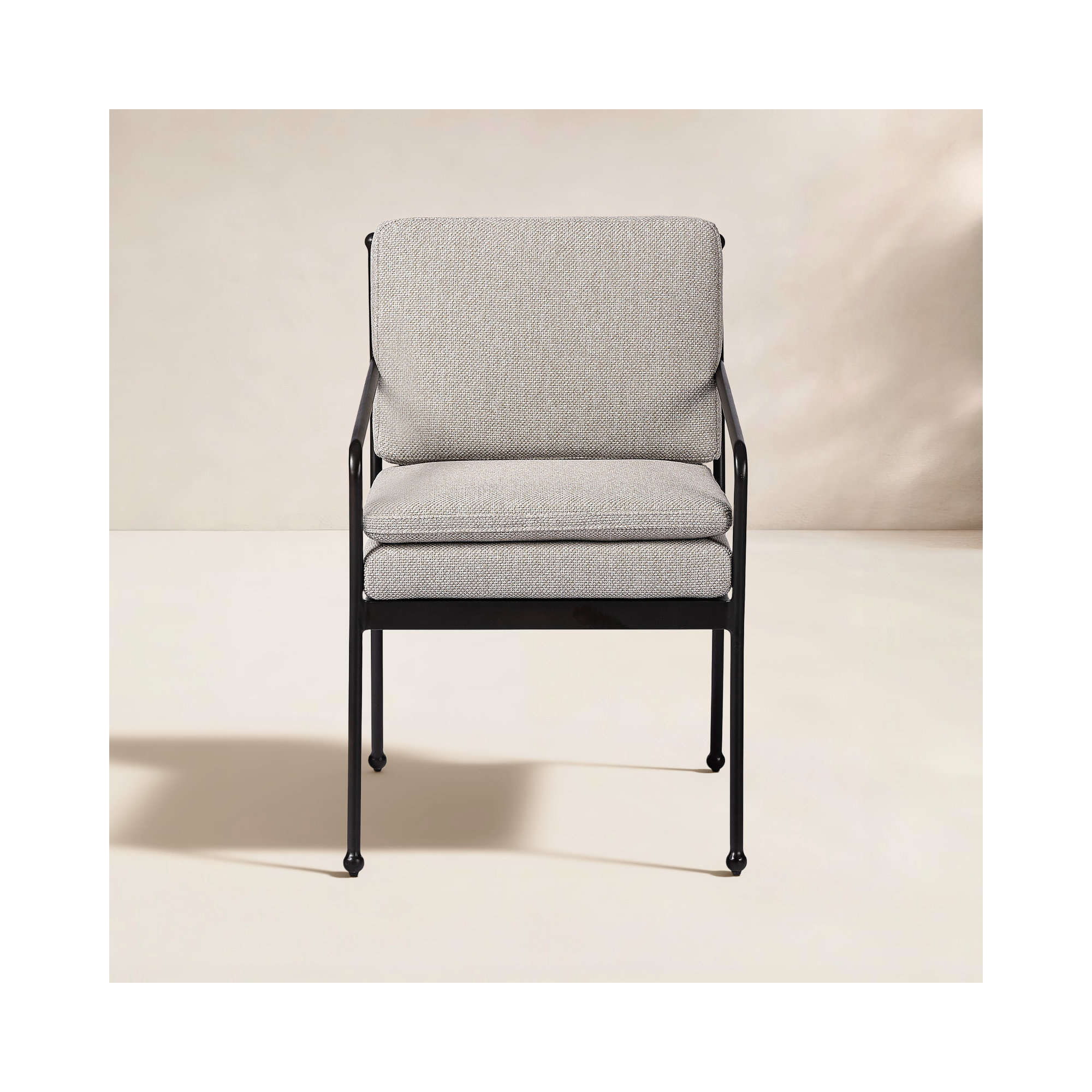 Kenner Outdoor Dining Armchair-Ramiro Ecru