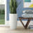 Govind 22'' H Handmade White Geometric Fiber Stone Tall Pot Planters