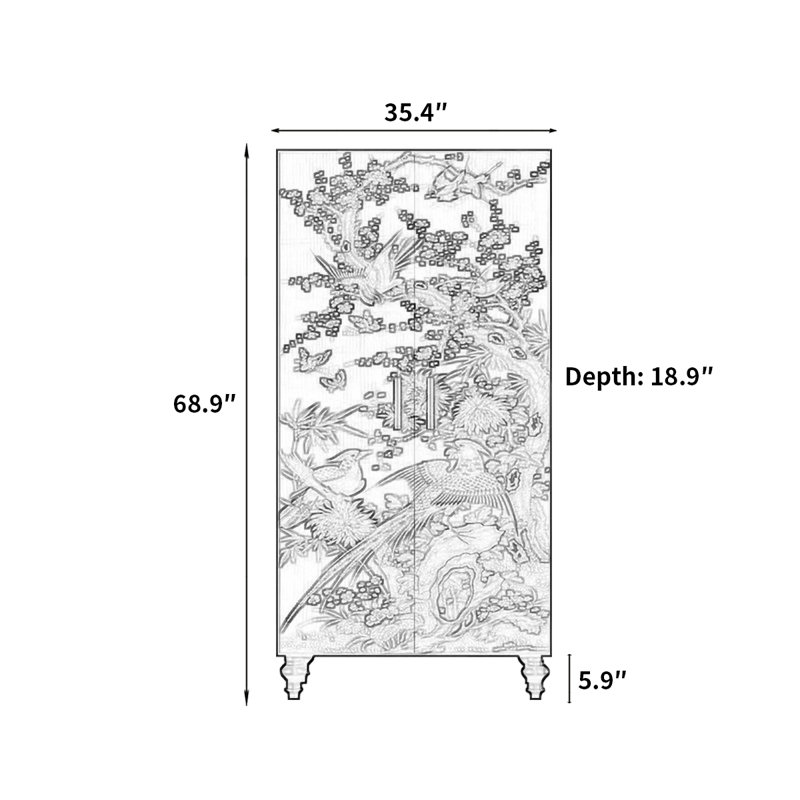 Garde-robe de style français pour chambre double