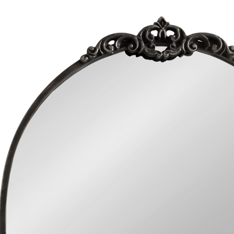 Christany Metal Mirror, Black, 26" x 20.5"