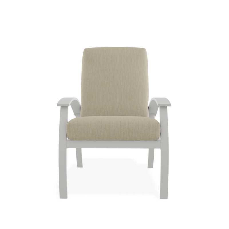 Belle Isle Outdoor Lounge Chair, Huskie, Snow