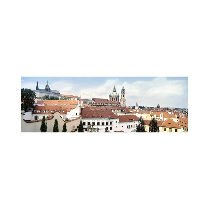 Church In A City, St. Nicholas Church, Mala Strana, Prague, Czech Republic - Wrapped Canvas Panoramic Print