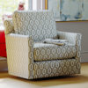 Fauteuil pivotant en polyester Anika