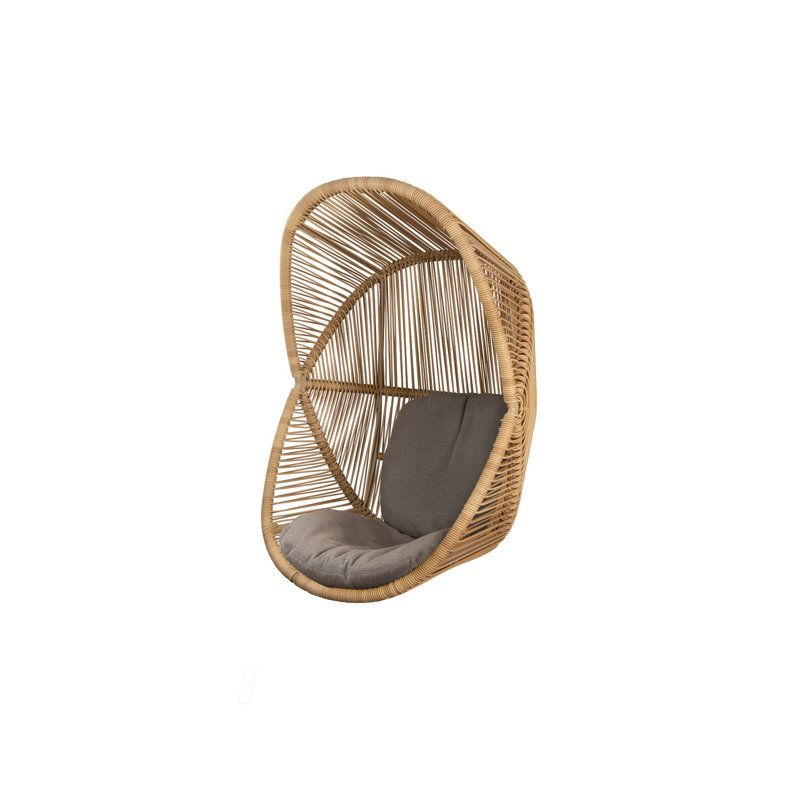 Hive Hanging Chair with Cane-line AirTouch Seat/Back Cushion, Natural