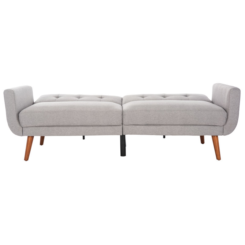 Futton Twin 82.3'' Upholstered Convertible Sofa, Grey, Linen