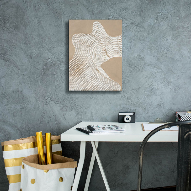  «Raw Shape 3» par Design Fabrikken, art mural sur toile, H 16 po x l 12 po