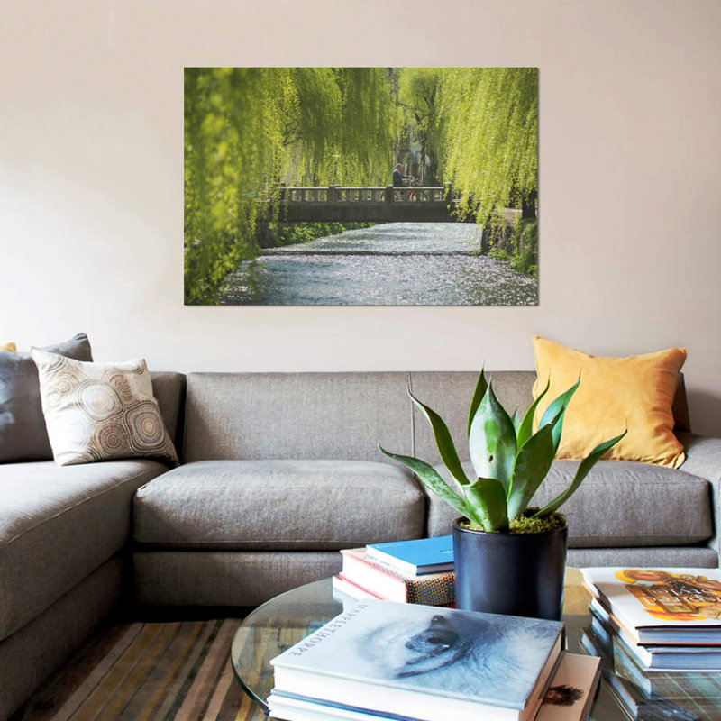«Printemps au Japon», reproduction de photo sur toile, H 18 po x l 26 po x P 1,5 po, Toile tendue, Pas de tapis