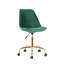Chaise de bureau pivotante en velours Haisley-583451530