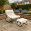 Outdoor Rocker Chair with Stool-364791100
