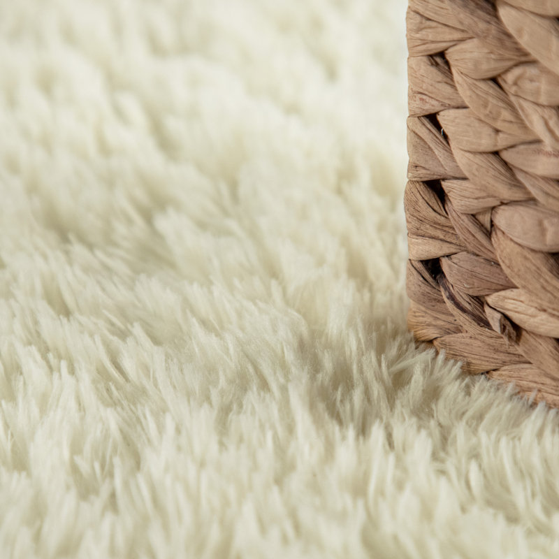 Buchman Solid Colour Hand Woven Area Rug, Round 120cm