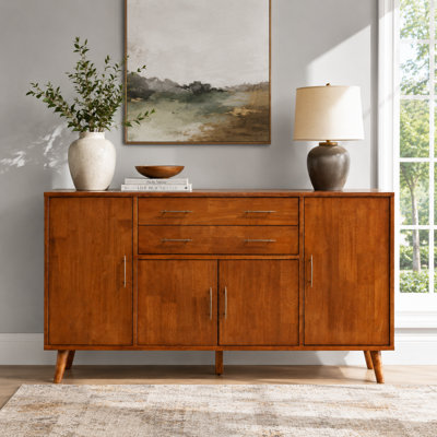 Buffet en bois massif avec tiroirs Imre