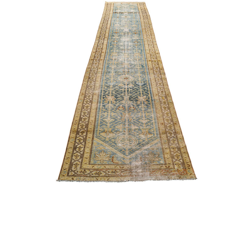 One-of-a-Kind 3'3″ X 16′7″ 1990s Wool Area Rug in