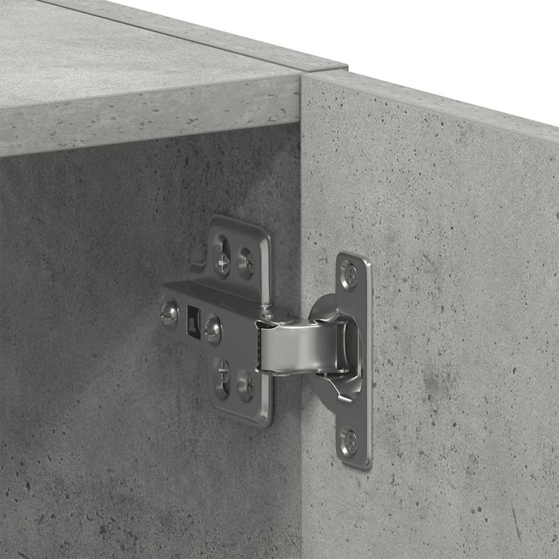 Engineered Wood Freestanding Bathroom Cabinet, Concrete Grey
