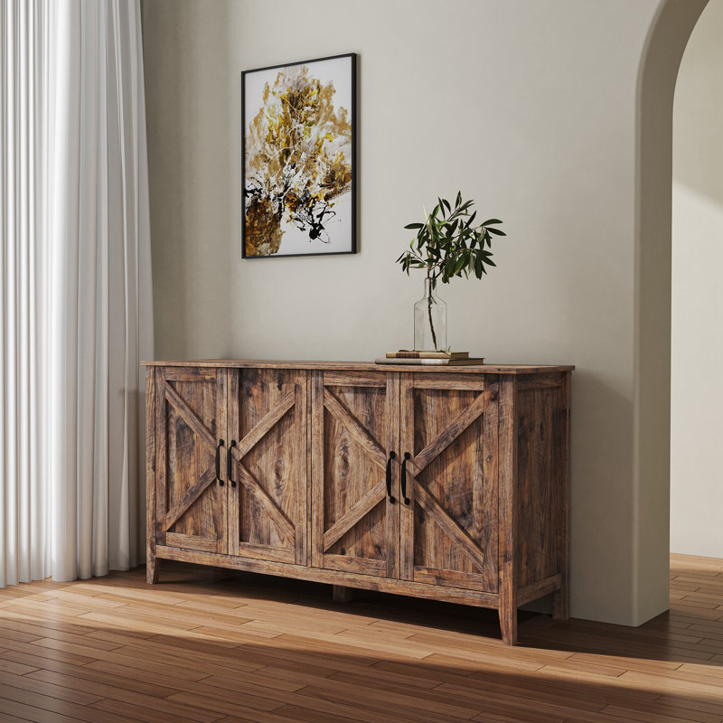Crédence de rangement une pièce Cherronda, Espresso