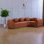 Canapés modulaires modernes en L, mousse et polyester, salon confortable