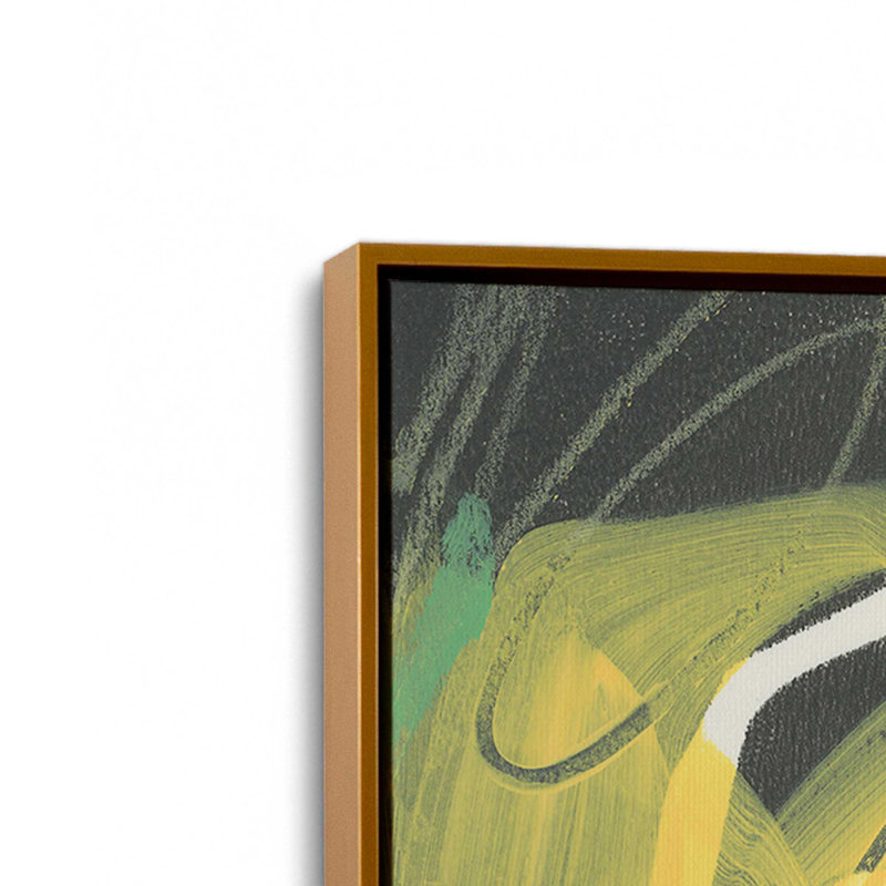 «Madrid Graffiti I» par June Erica Vess, reproduction d'art sur toile, H 48 po x l 32 po, Floater Framed without Mat, Doré
