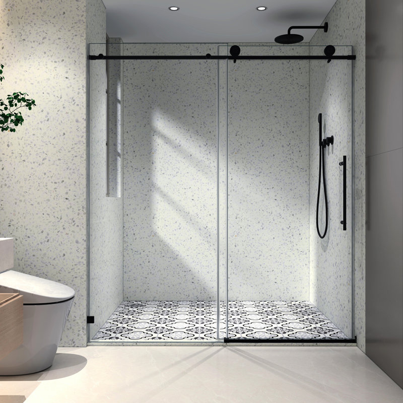 Porte de douche Nano Cleaned avec fonction 76 po de hauteur et revêtement
