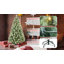 Arbre de Noël 6 pi avec 300 lumières DEL blanc chaud, 988 pointes en PVC et aiguilles dures, 66 pommes de pin, conception à branches articulées, support en métal robuste-1717248084-1717248087