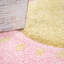 Tapis coloré pour enfants pour chambre de fille avec des arcs-en-ciel et des nuages en rose-75299084