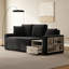 Canapé modulaire rembourré 79,3 po avec accoudoirs de rangement et console centrale pour le salon-1853042419