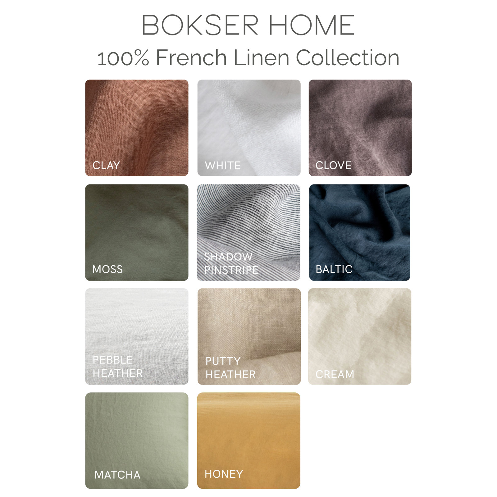 French Linen Shams, King, Honey