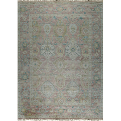 Coral Hand-Knotted Wool Faded Elegance Classic Traditional Modern Contemporary Carpet Rug