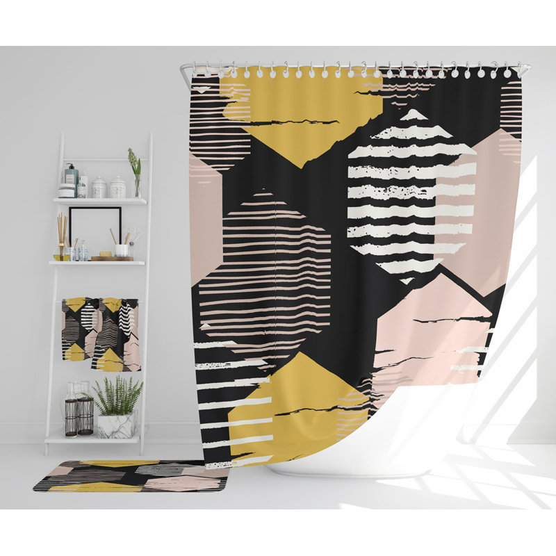 Nastasie Polyester Shower Curtain Set