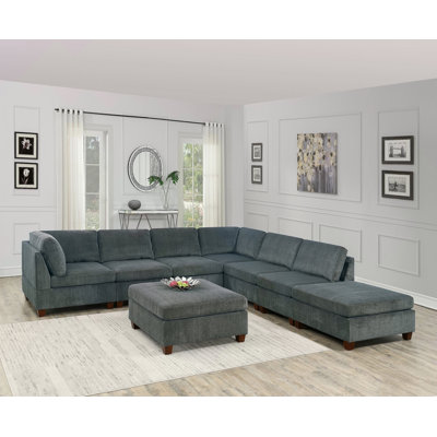 1Pc ARMLESS CHAIR ONLY Chenille Fabric Modular Armless Chair Cushion Seat Living Room Furniture