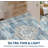 Washable Rugs Area Rugs for Living Room, Vintage Blue Floral Bedroom Rugs Indoor Accent Large Carpet Table Soft Non Slip Retro Floor Cover-872633112