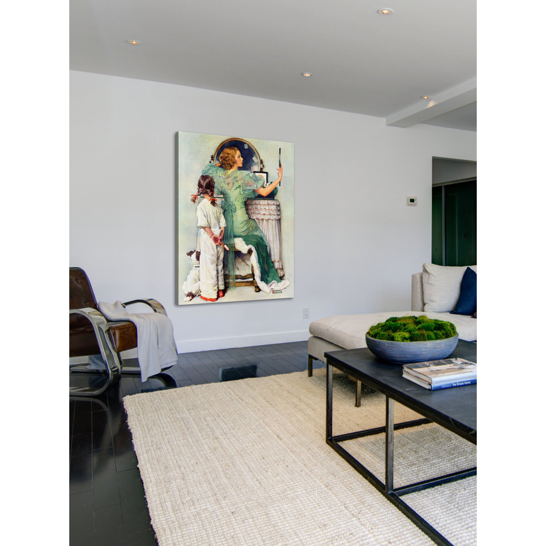 'Going Out' by Norman Rockwell Painting Print on Wrapped Canvas Vault W Artwork 