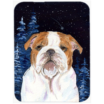 Red Barrel Studio® Bernadeta English Bulldog Glass Cutting Board