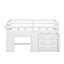 Lit mezzanine simple avec armoire et tablette-496998088