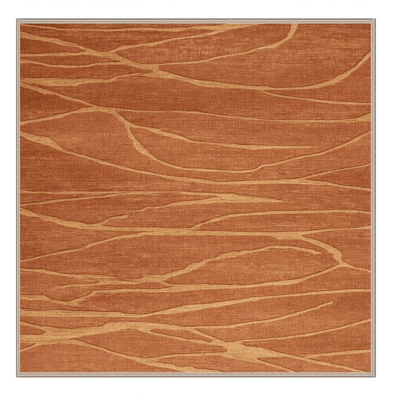 Tapis rose lavable à la machine, Carré 4 pi