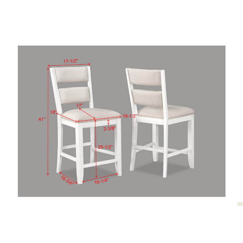 Ensemble de tabourets 2 pièces, Beige clair, Blanc