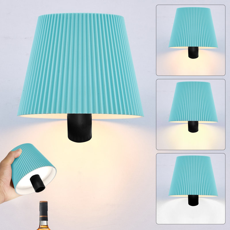 Lampe de bureau sans fil à DEL à intensité variable, 3 températures de couleur, blanc, Bleu, Noir