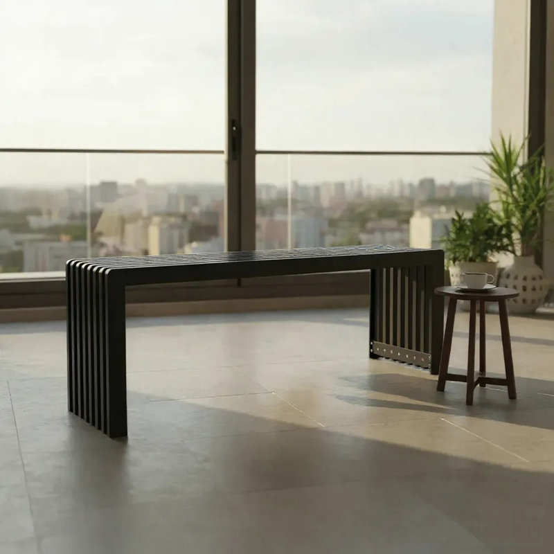 Dune Rounded Bench - Black
