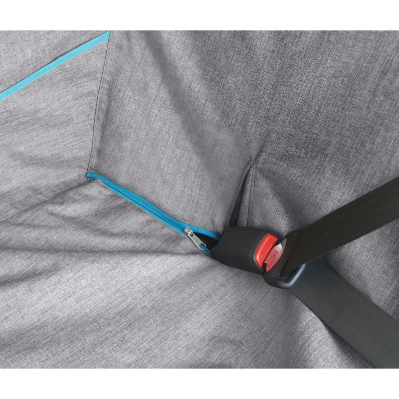 Heather Gray Half Hammock Dog Car Seat Cover