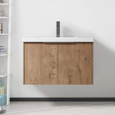 Meuble-lavabo à fixation flottante avec lavabo