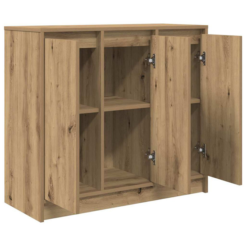 Sideboard 85X34x76 Cm Engineered Wood, Artisan Oak