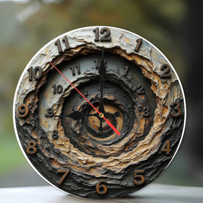 Horloge artistique à spirale