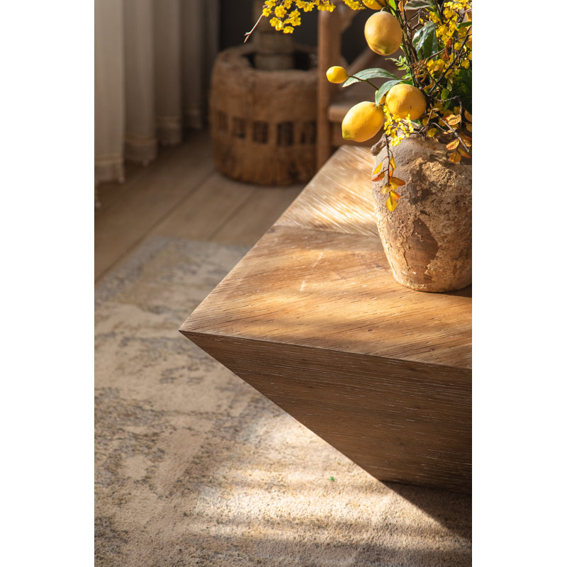 Manhattan Table basse carrée en bois naturel