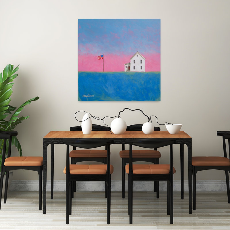 Echoes I, art abstrait contemporain, paysage, H 32 po x l 32 po