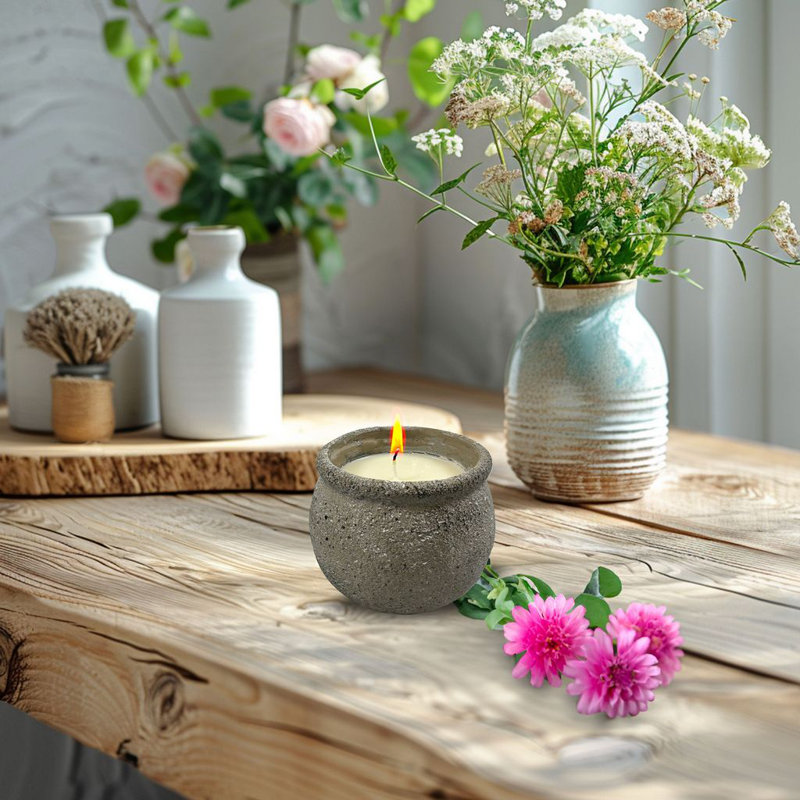 Bougie florale parfumée sans support