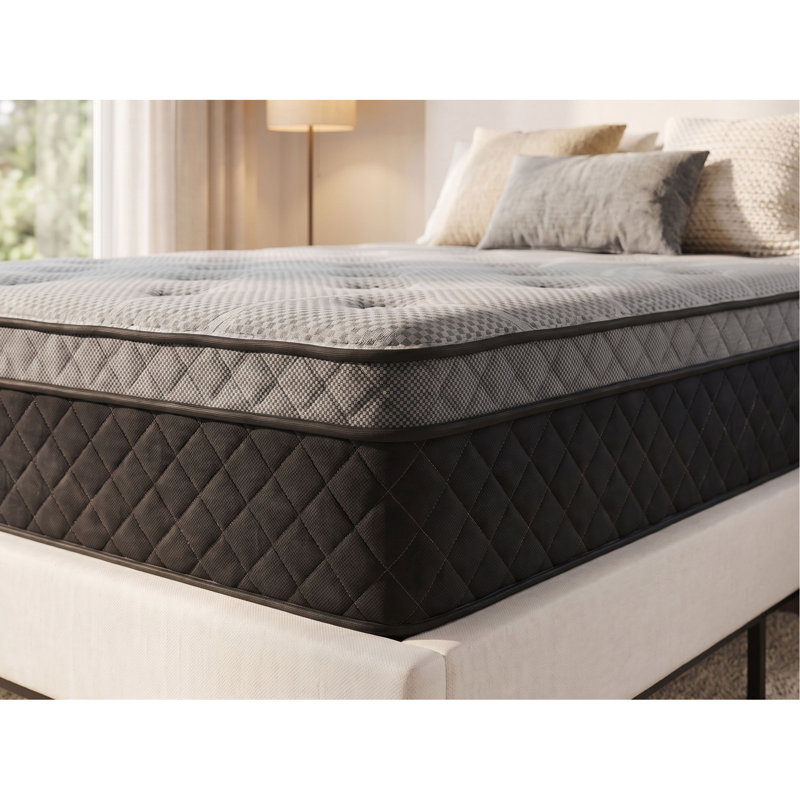 Matelas hybride pour lit simple mi-ferme 12 po avec système de ressorts ensachés, Twin